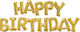 Balloon Birthday-Celebration Letter Gold