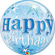 Balloon Bubble Jumbo Round Blue 56cm