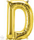 Balloon Foil Letter D Gold