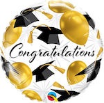 Balloon Foil Gold Congratulations 45cm