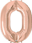 Balloon Foil Number Rose Gold Pink Gold