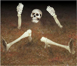 Amscan Σκελετός Κρεμαστό Διακοσμητικό για Party Halloween 10τμχ 15εκ.