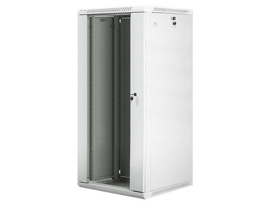 Lanberg Επιτοίχια Καμπίνα Rack 27U 60x60x130.7cm Γκρι WF01-6627-10S