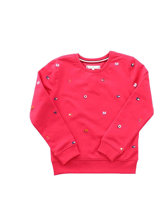 Tommy Hilfiger Kids Fleece Sweatshirt Pink Critter