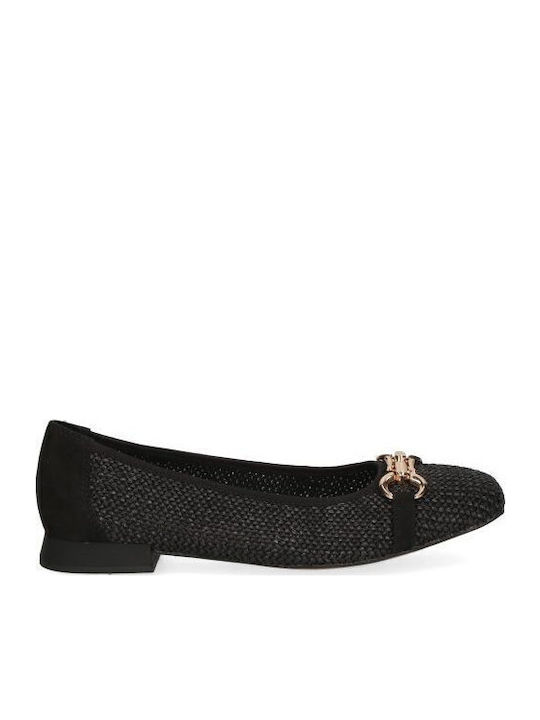 Caprice Damen Ballerinas in Schwarz Farbe