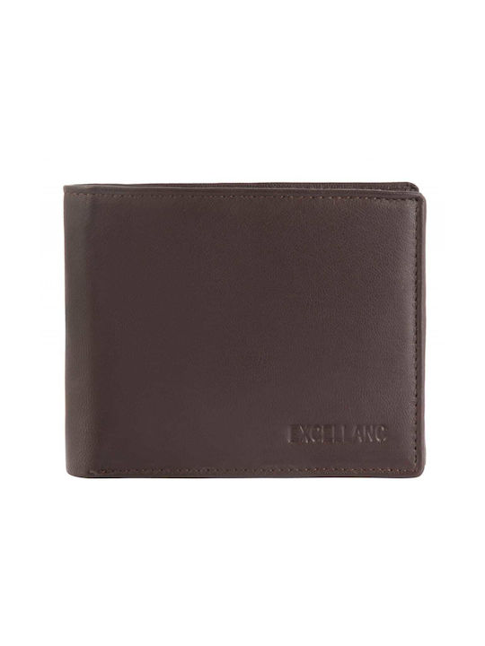 Excellanc Men's Leather Wallet Brown