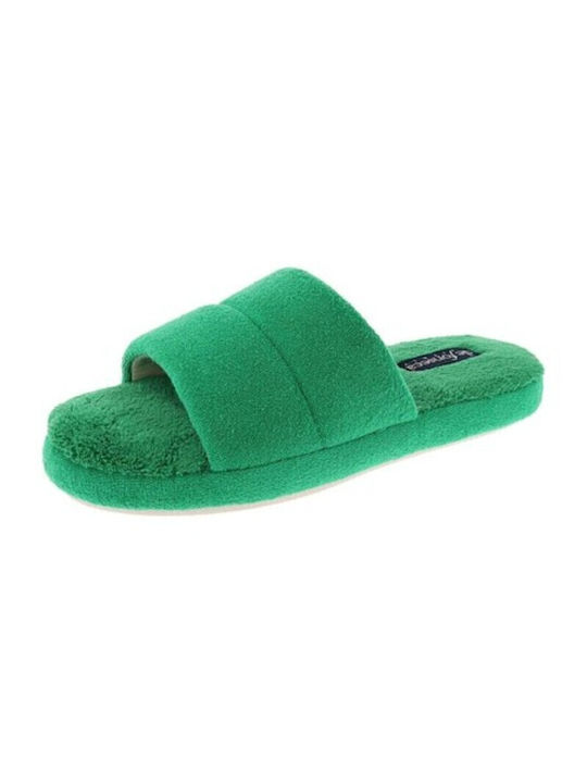 De Fonseca Roma Top Terry Winter Women's Slippers in Green color