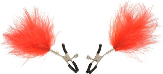 Guilty Toys Brustwarzenklemmen in Rot Farbe