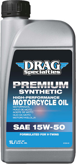 Drag Specialties 15W-50 Συνθετικό Λάδι Μοτοσυκλέτας για Τετράχρονους Κινητήρες 1lt