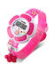 Skmei Kinder-Digitaluhr Flowers mit Kautschuk/Plastikarmband Rosa