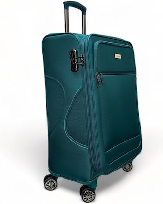 Olia Home Medium Travel Suitcase Petrol with 4 Wheels Height 57cm.