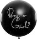 Μπαλόνι Gender Reveal Latex Jumbo Μαύρο 90εκ.