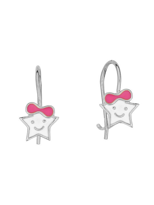 Kids Earrings Pendants Stars made of Silver