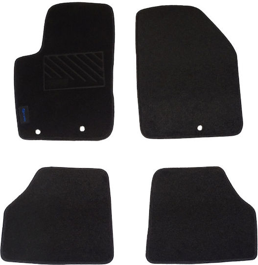 Σετ Μπροστινά και Πίσω Πατάκια 4τμχ για Hyundai i10 2007-2013 Μαύρα