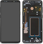 Οθόνη Oled με Μηχανισμό Αφής και Πλαίσιο für Galaxy S9+ (Schwarz)