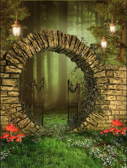 Tapet De Perete Door To Forest 135x225cm Lavabil