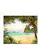 Tapet De Perete Beach 220x135cm Lavabil