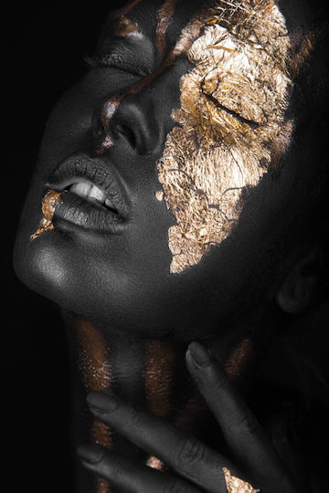 Fototapete Wand Golden Makeup 6 Papier 200x255cm Waschbar