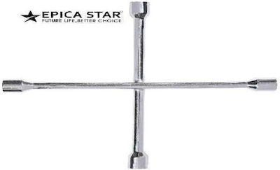 Epica Star Kreuz-Autoreifen-Schraubenschlüssel 17/19/21 und 23mm