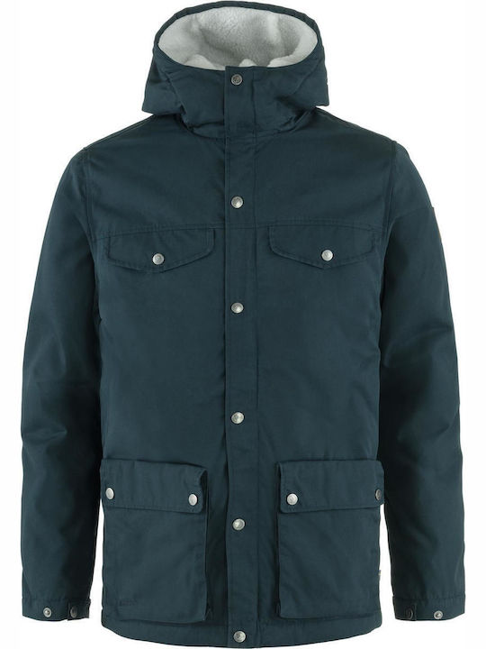 Fjallraven Greenland Зимно Мъжко Парка Тъмносин
