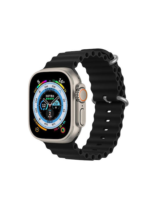 Orso Deluxe Sport Λουράκι Σιλικόνης Μαύρο (Appl...