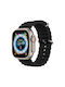 Orso Deluxe Sport Strap Silicone Black (Apple Watch 42/44/45/49mm)