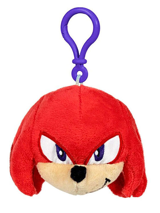 Play By Play Keychain Knuckles Sonic Plush Fabric Red