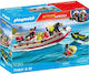Playmobil Action Heroes Inflatable Firefighting Boat With Sea Scooter for 4-10 years old