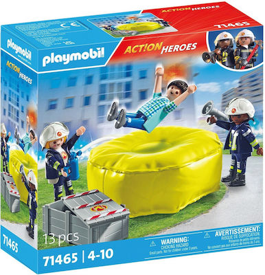 Playmobil City Action Πυροσβέστες Με Στρώμα Διάσωσης for 4-10 years old