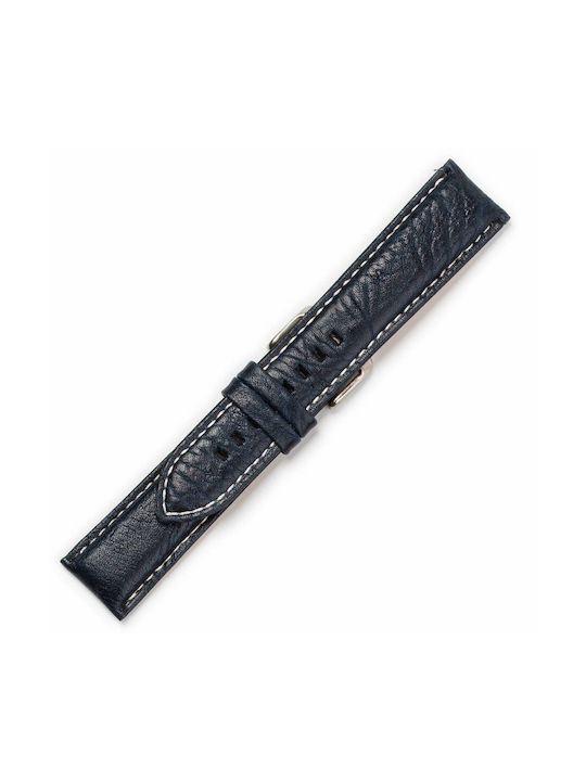 Leather Strap Blue 18mm