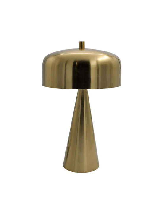 Fylliana 23208 Metal Table Lamp for Socket E27 with Gold Shade and Base