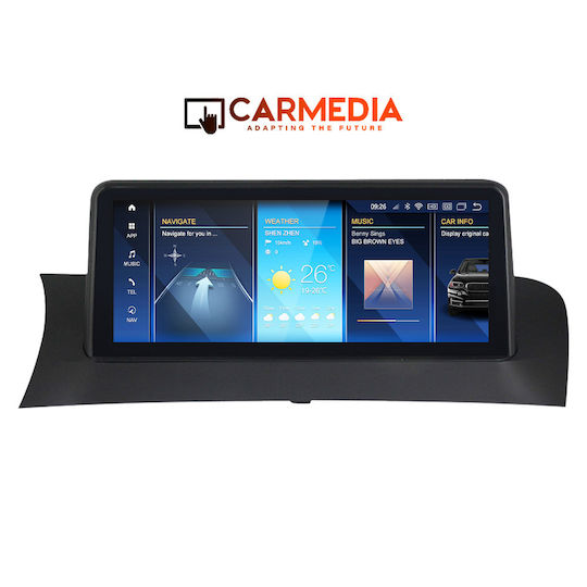 Carmedia Ηχοσύστημα Αυτοκινήτου για BMW X3 (F25) 2011-2013 (Bluetooth/USB/WiFi/GPS/Apple-Carplay/Android-Auto) με Οθόνη Αφής 10.25"