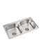Inter Ceramic Drop-In Spüle Inox B76xT41cm Gray