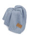 Color Stories Blanket Nursery Swaddling Blankets Knitted Blue Ocean Blue 90x75cm