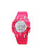 Skmei Kids Digital Watch Nord with Rubber/Plastic Strap Fuchsia