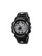 Skmei Kids Digital Watch Dual Shock with Rubber/Plastic Strap Black