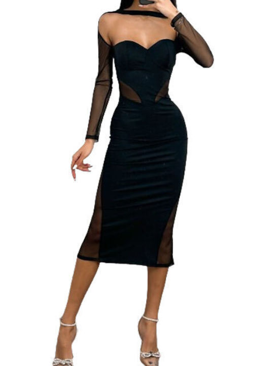 Chica Midi Rochie Black