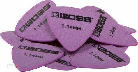 Boss Πένες Κιθάρας Delrin Πάχους 1.14mm Σετ 12τμχ