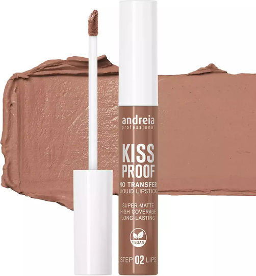 Andreia Professional Kiss Proof Flüssig Lippenstift Matt Beige Grey