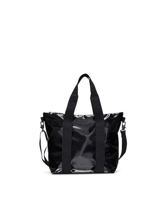 Rains Damen Tasche Shopper Schulter Schwarz