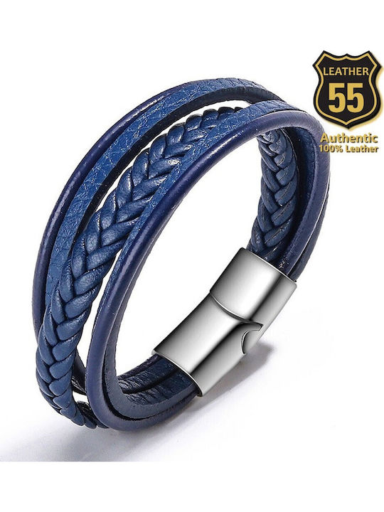 Leather 55 Men's Bracelet made of Leather