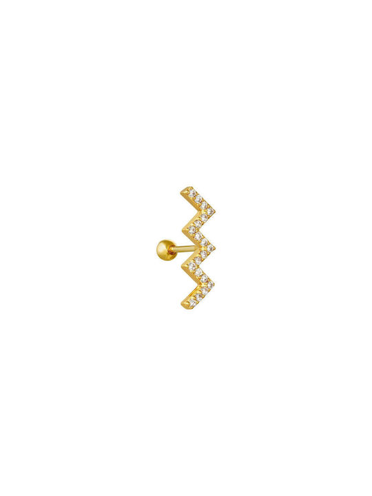 Single Earring Gold Plated