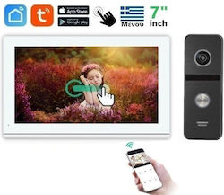 Joytimer Wireless Video Intercom Set Wi-Fi White