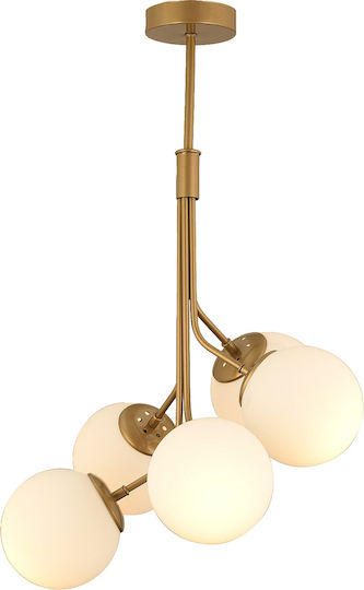ArteLibre Hängelampe Gold 50x80cm ArteLibre Hängelampe Gold 50x80cm
