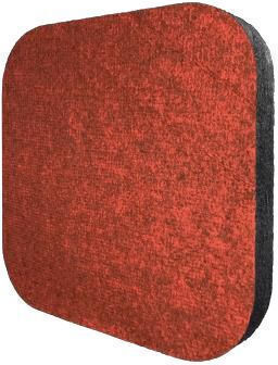 Alphacoustic Rec Felt.50 Σετ Ηχοαπορροφητικών (6τμχ) σε Κόκκινο Χρώμα