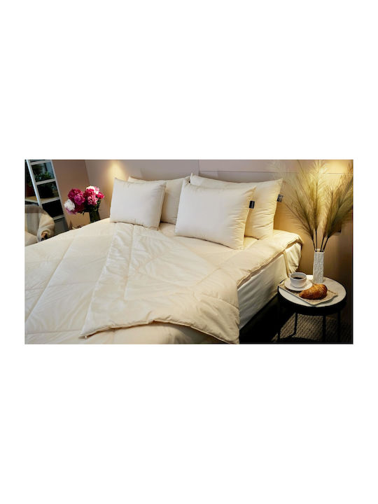 Valeria Home Pătură Single cu Umplere din Amestec de In și Mătase 160x220 cm Flaxilk 200 GSM