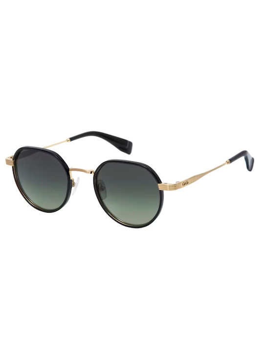 Gigi Barcelona Beethoven Sunglasses with Black Frame and Green Gradient Lens 6787/1