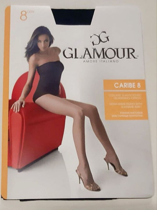 Glamour Women's Pantyhose 8 Den Beige