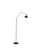 ArteLibre Gemini Floor Lamp H177xW30cm. with Socket for Bulb E27 Black