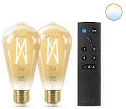 WiZ Smart LED für Fassung E27 Einstellbar Weiß 2Stück WiZ Smart LED für Fassung E27 Einstellbar Weiß 2Stück